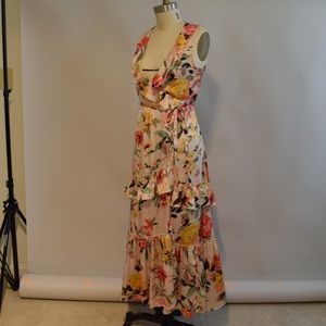 Love Like Summer x Billabong Floral Wrap Dress